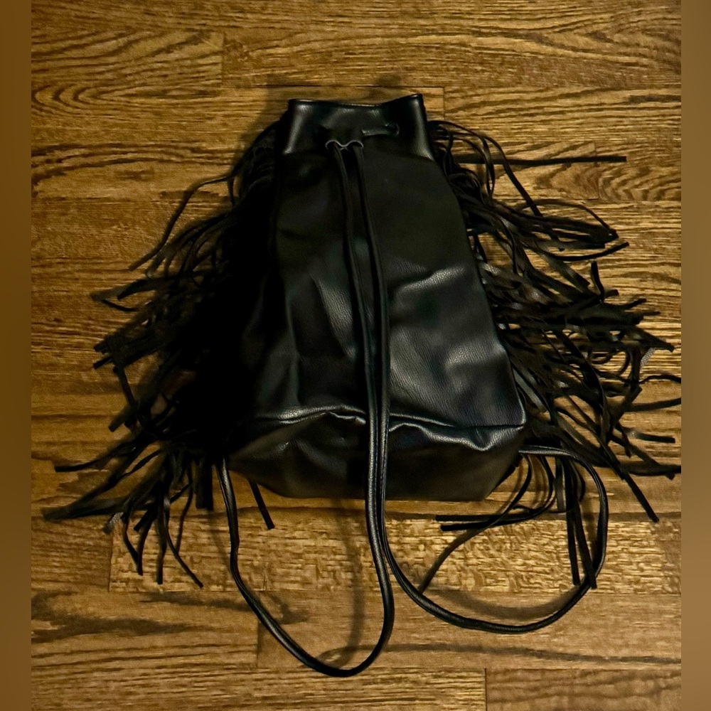 Victoria’s Secret Fringe Drawstring Backpack - Picture 2 of 3